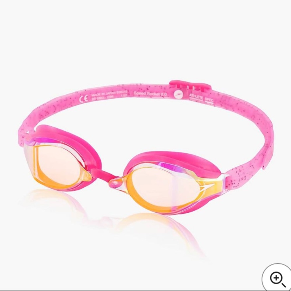 Kathleen Baker Speedo Pink Goggles Speed Socket